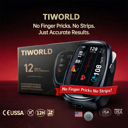 🔥Final 3 Hours : Only Limited Stock Left🏆TIWORLD™ Non-Invasive Blood Glucose Meter 99.9% Accuracy （Mayo Clinic Recommended）