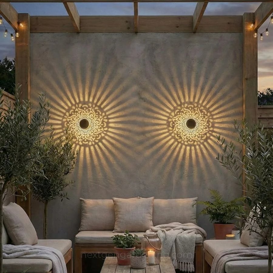 $9.99 each Only today🔥Decorative Solar Mandala Lights